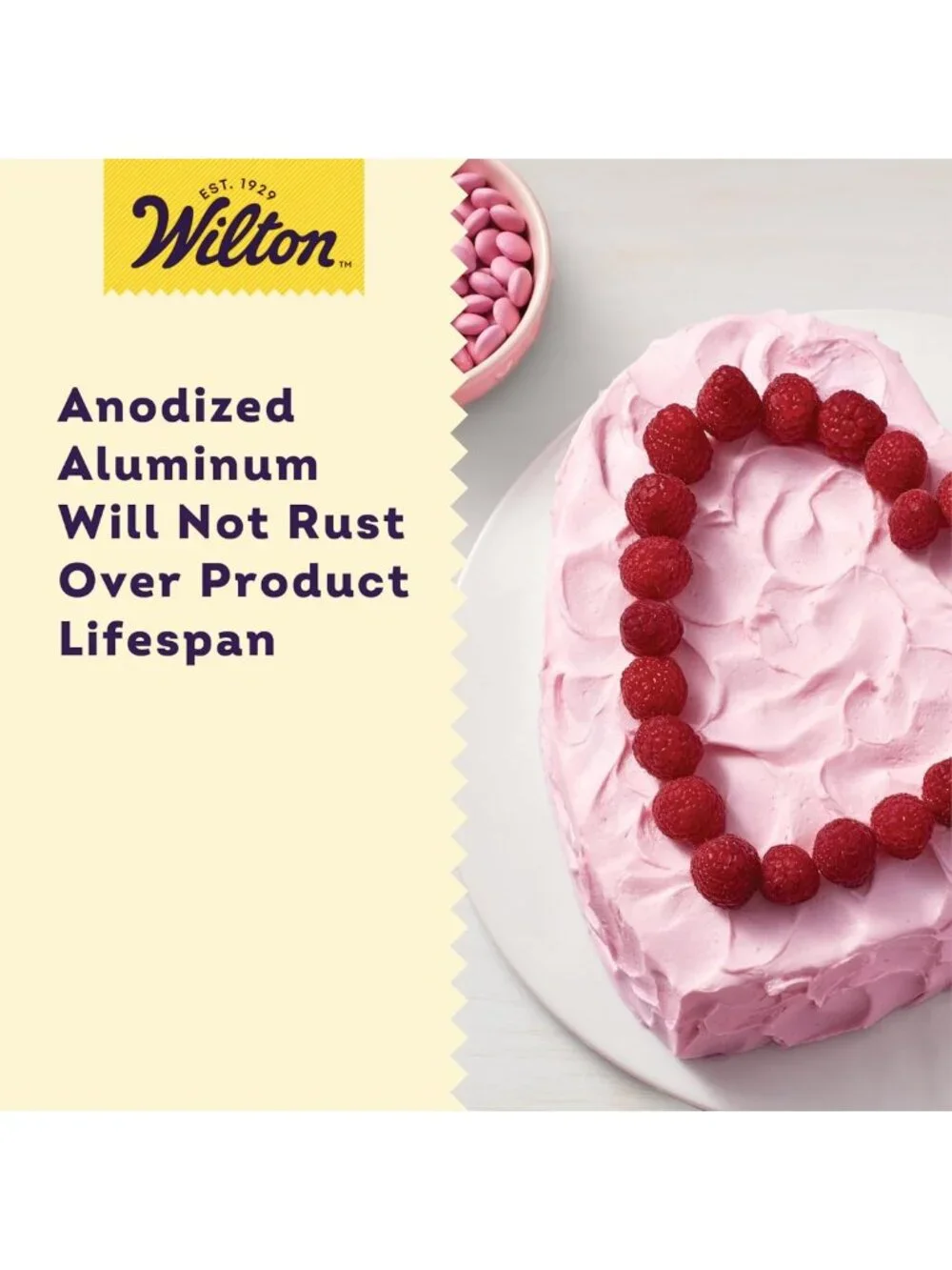 Heart Shaped Cake Pan, 8-Inch Aluminum Baking Mold for Lovely Cakes & Desserts